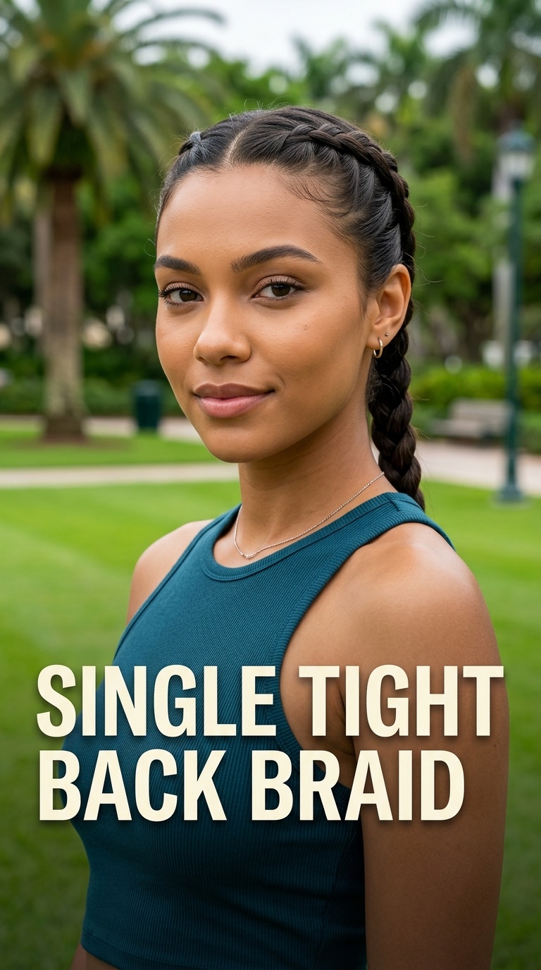 Single Tight Back Braid