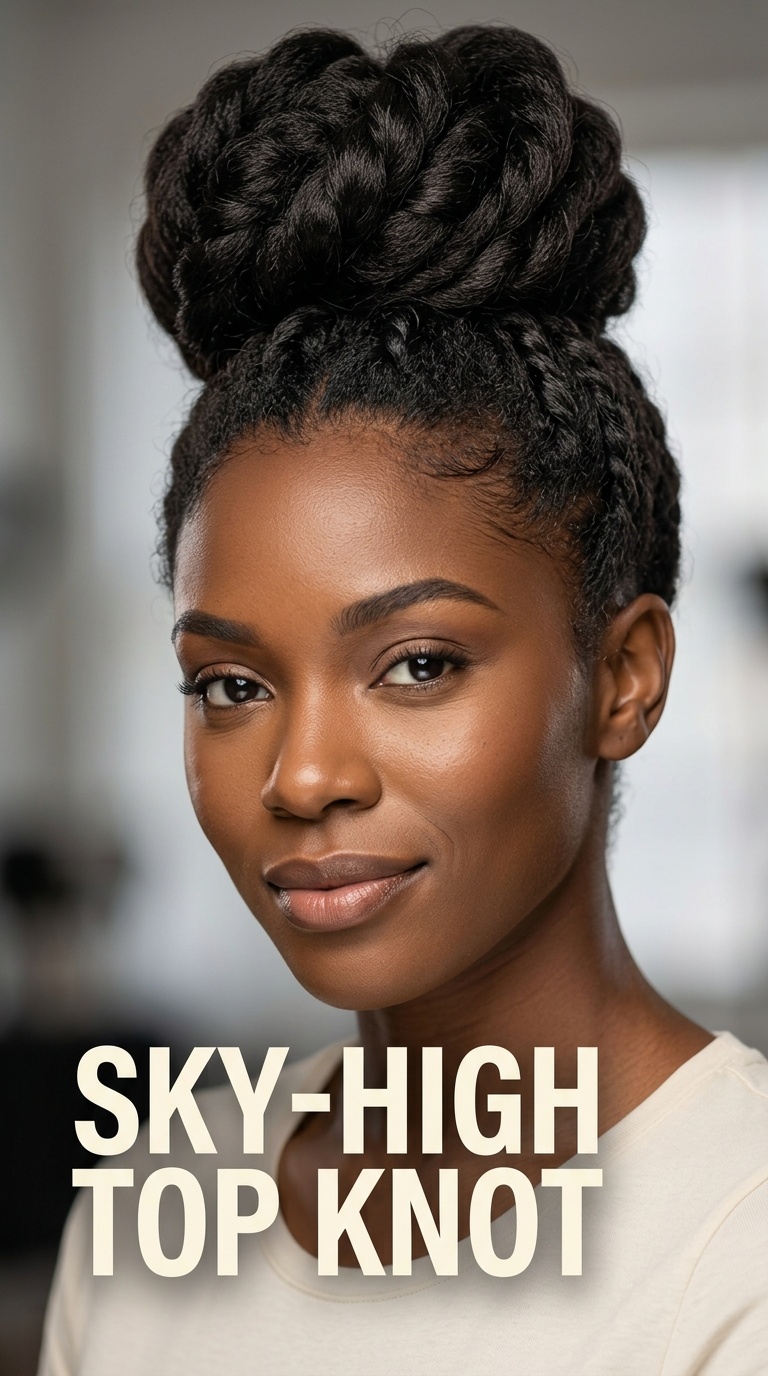 Sky-High Top Knot