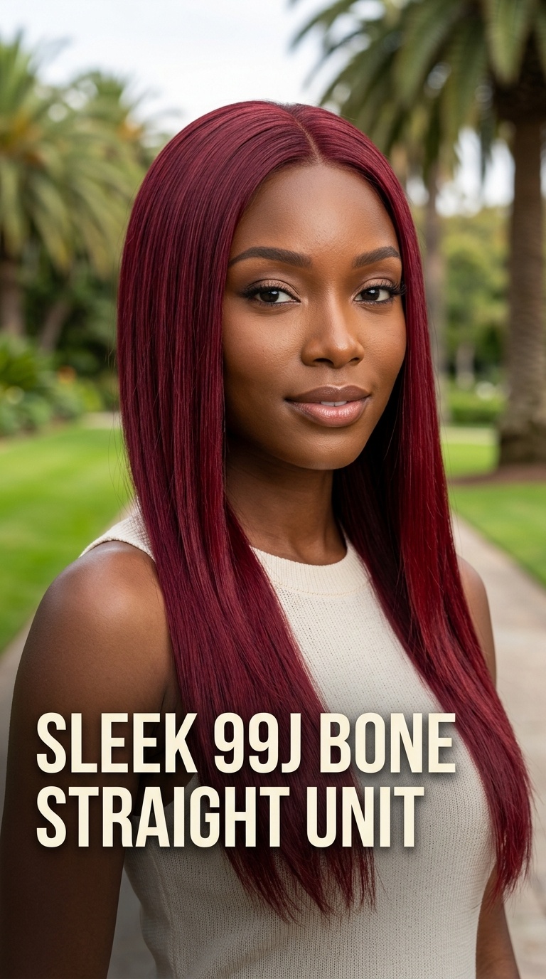 Sleek 99j Bone Straight Unit