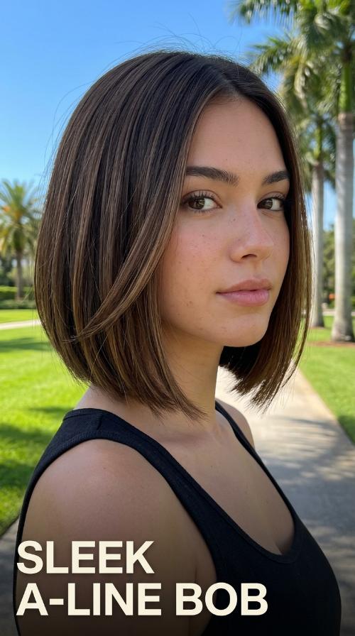 Sleek A-Line Bob