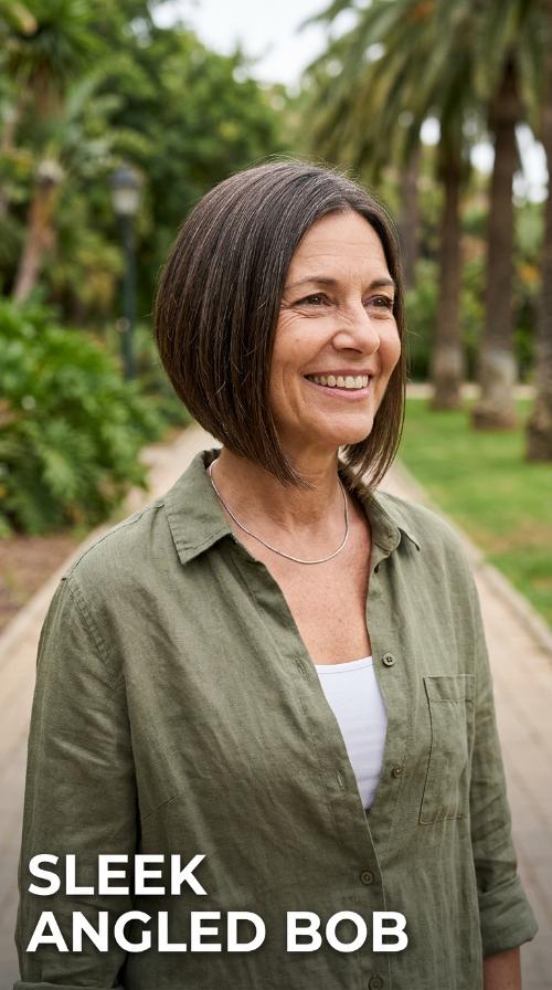 Sleek Angled Bob