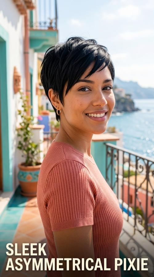 Sleek Asymmetrical Pixie
