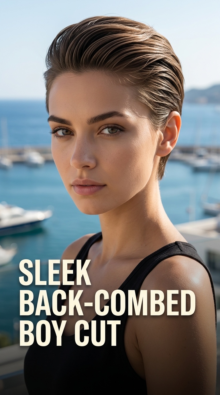Sleek Back-Combed Boy Cut