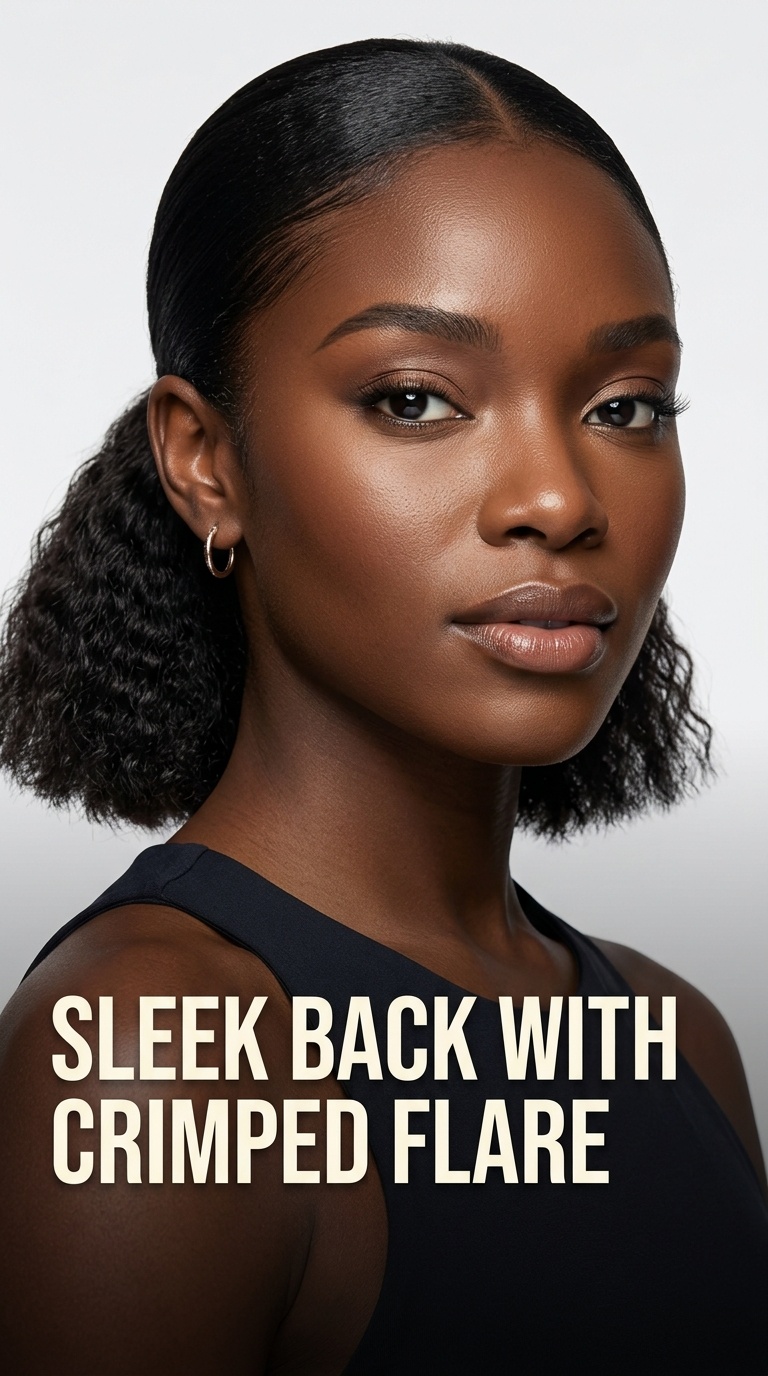 Sleek Back with Crimped Flare