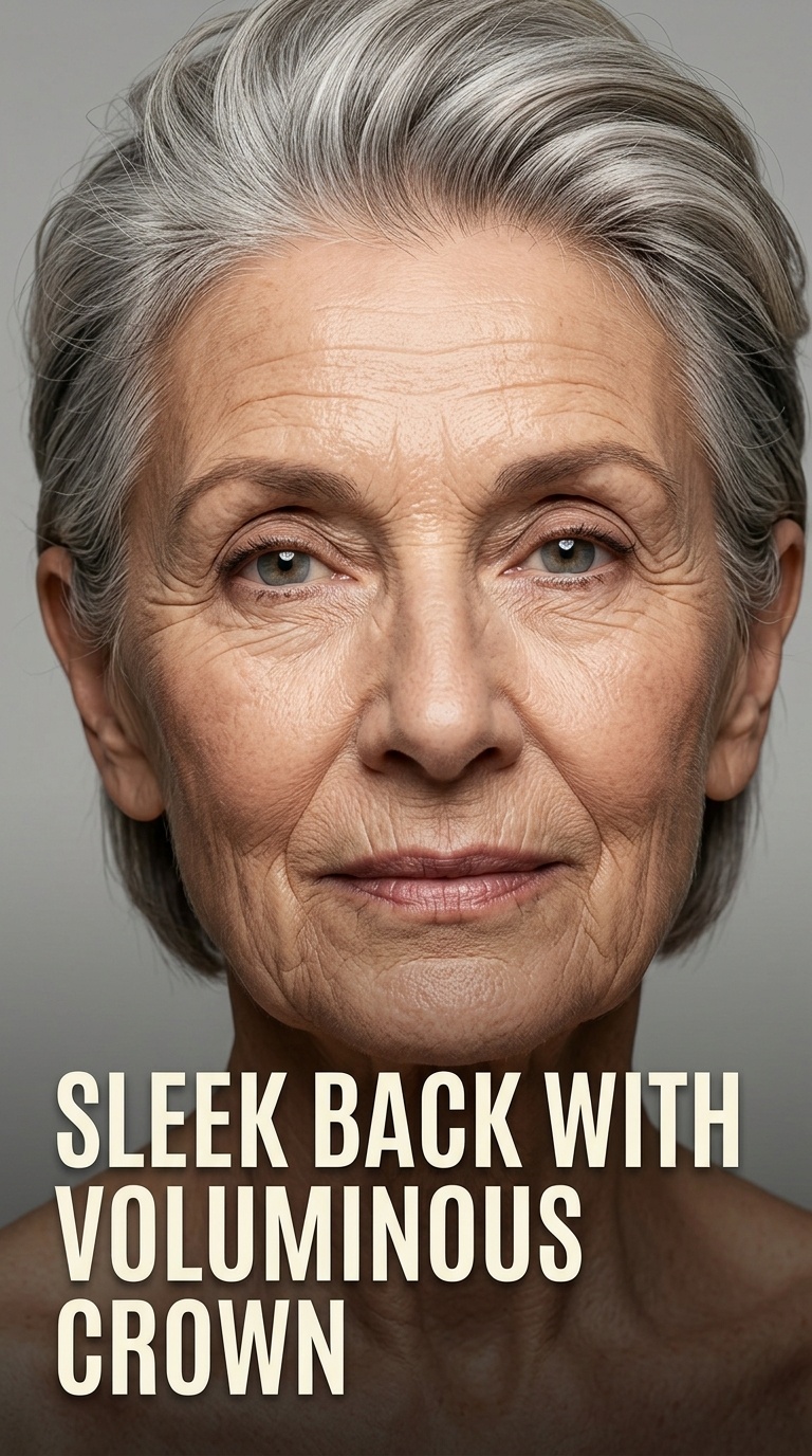 Sleek Back with Voluminous Crown