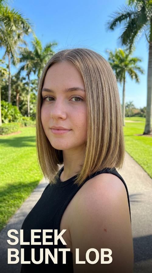 Sleek Blunt Lob
