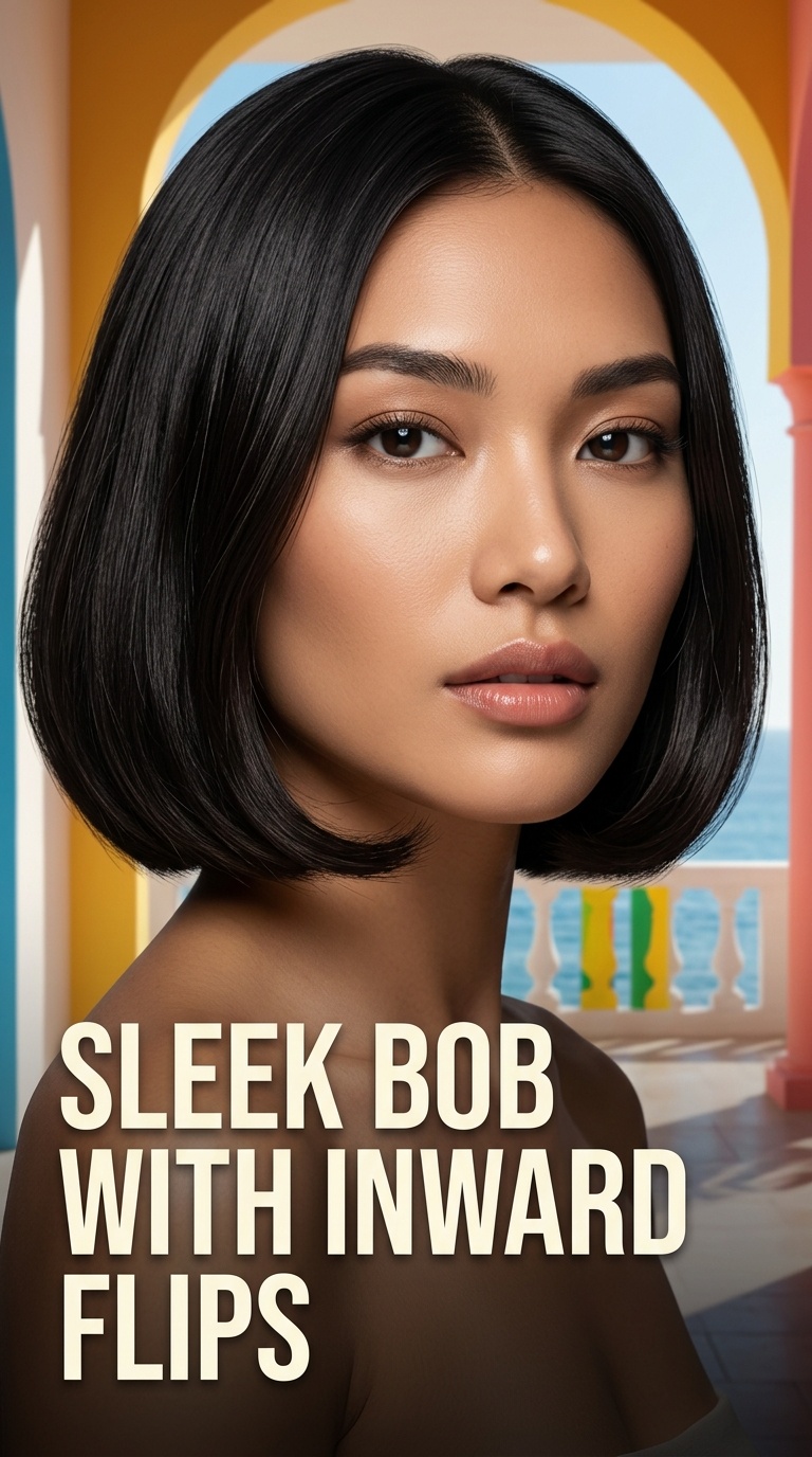 Sleek Bob with Inward Flips