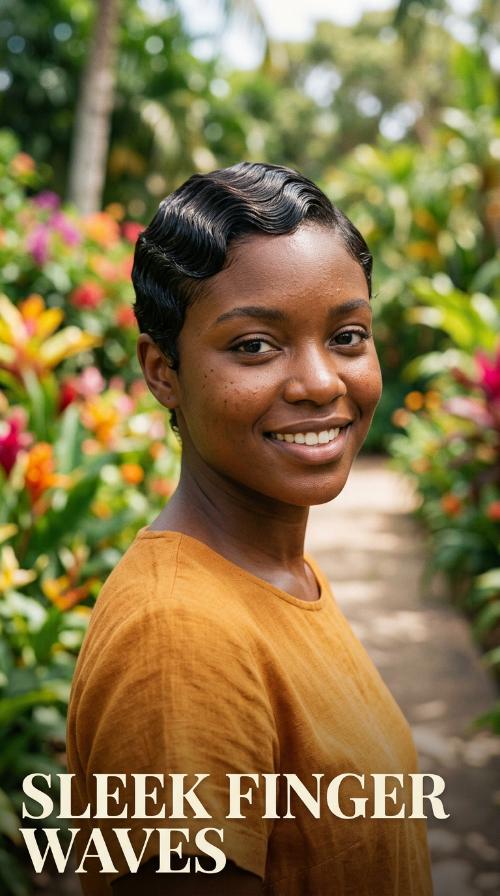 Sleek Finger Waves