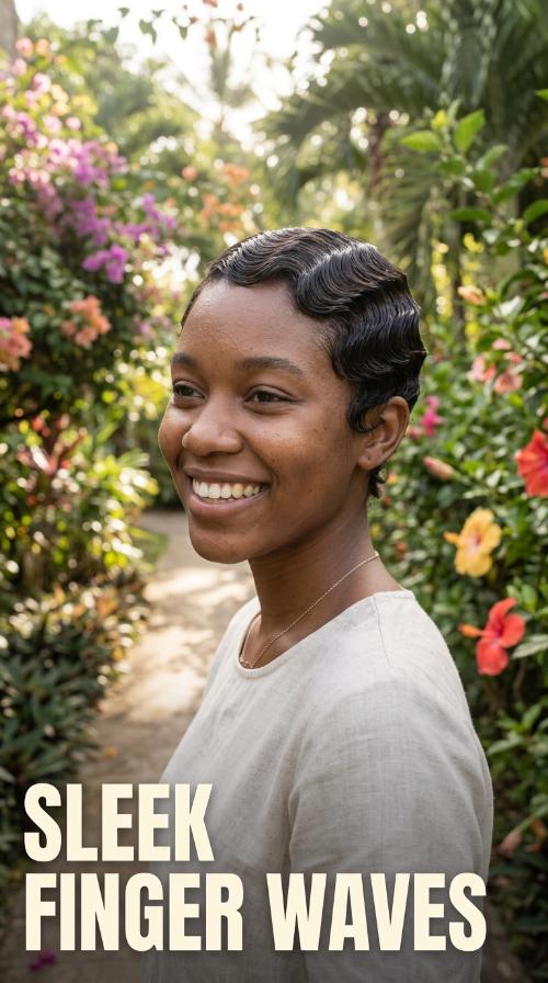 Sleek Finger Waves