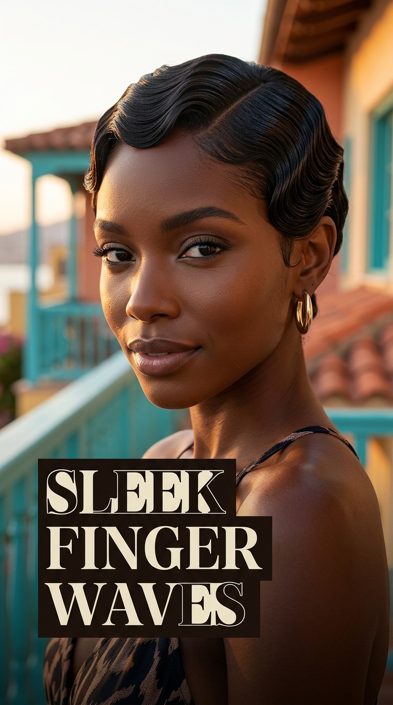 Sleek Finger Waves