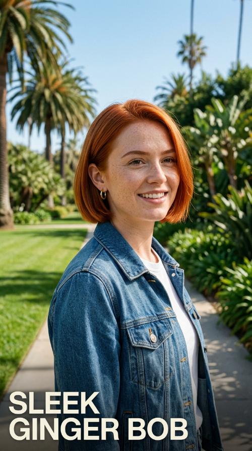 Sleek Ginger Bob