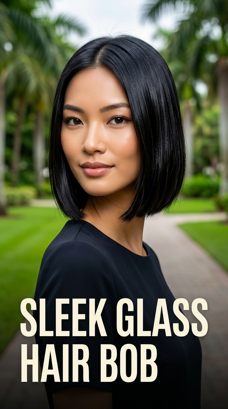 Sleek Glass Hair Bob