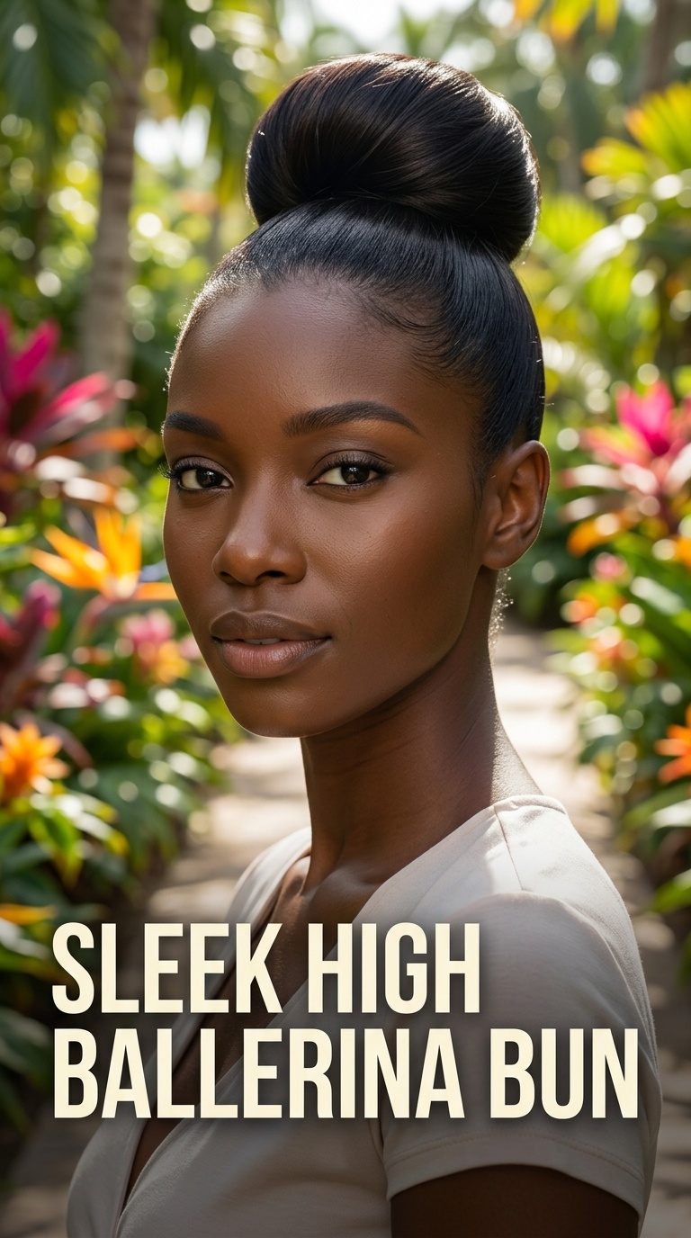 Sleek High Ballerina Bun