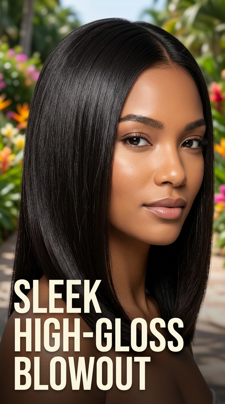 Sleek High-Gloss Blowout