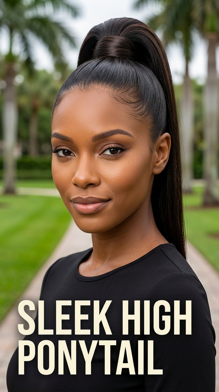 Sleek High Ponytail