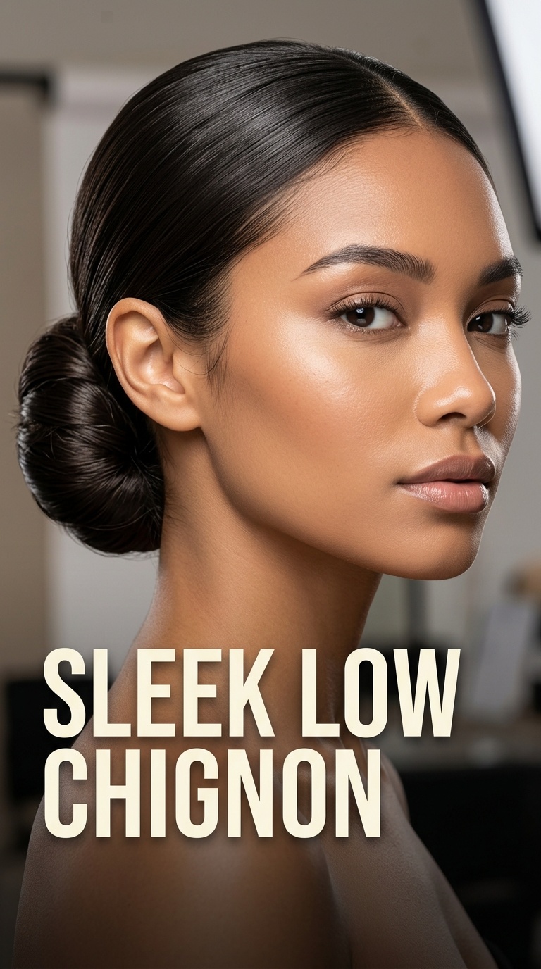 Sleek Low Chignon