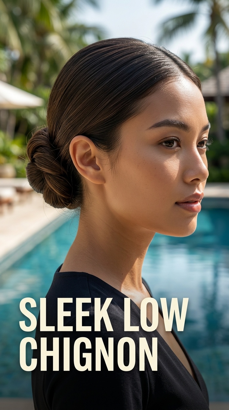 Sleek Low Chignon