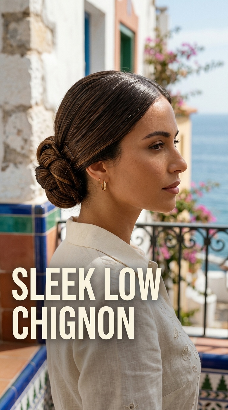 Sleek Low Chignon