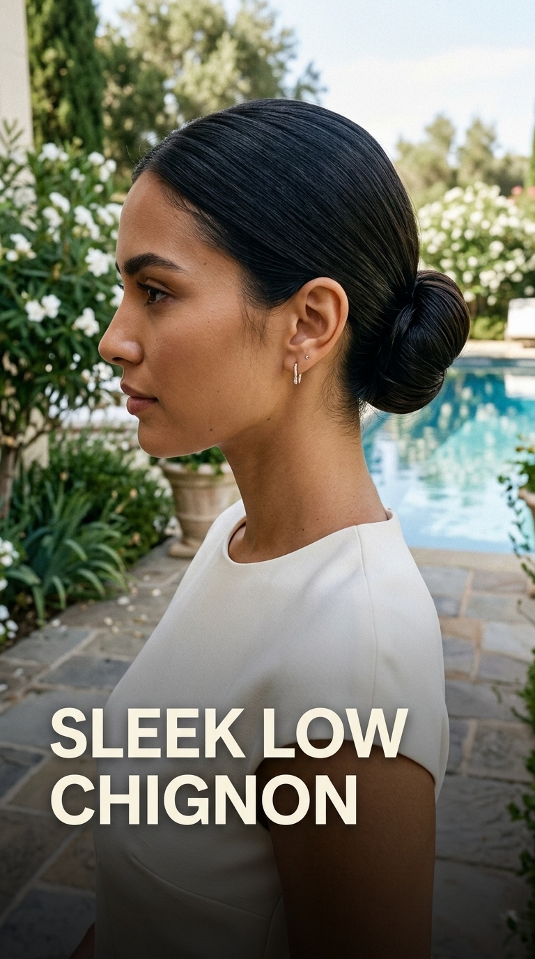 Sleek Low Chignon