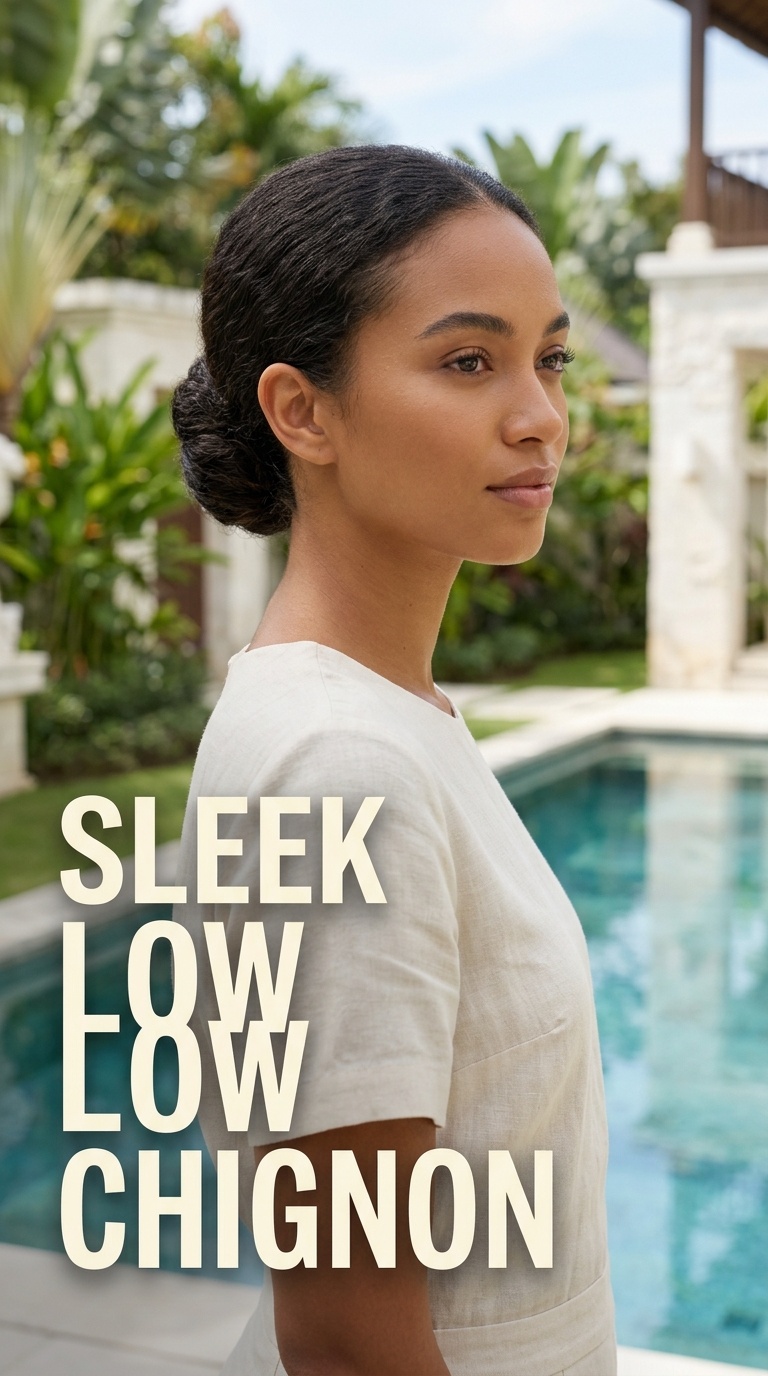 Sleek Low Chignon