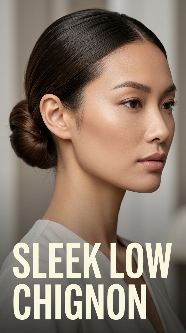 Sleek Low Chignon