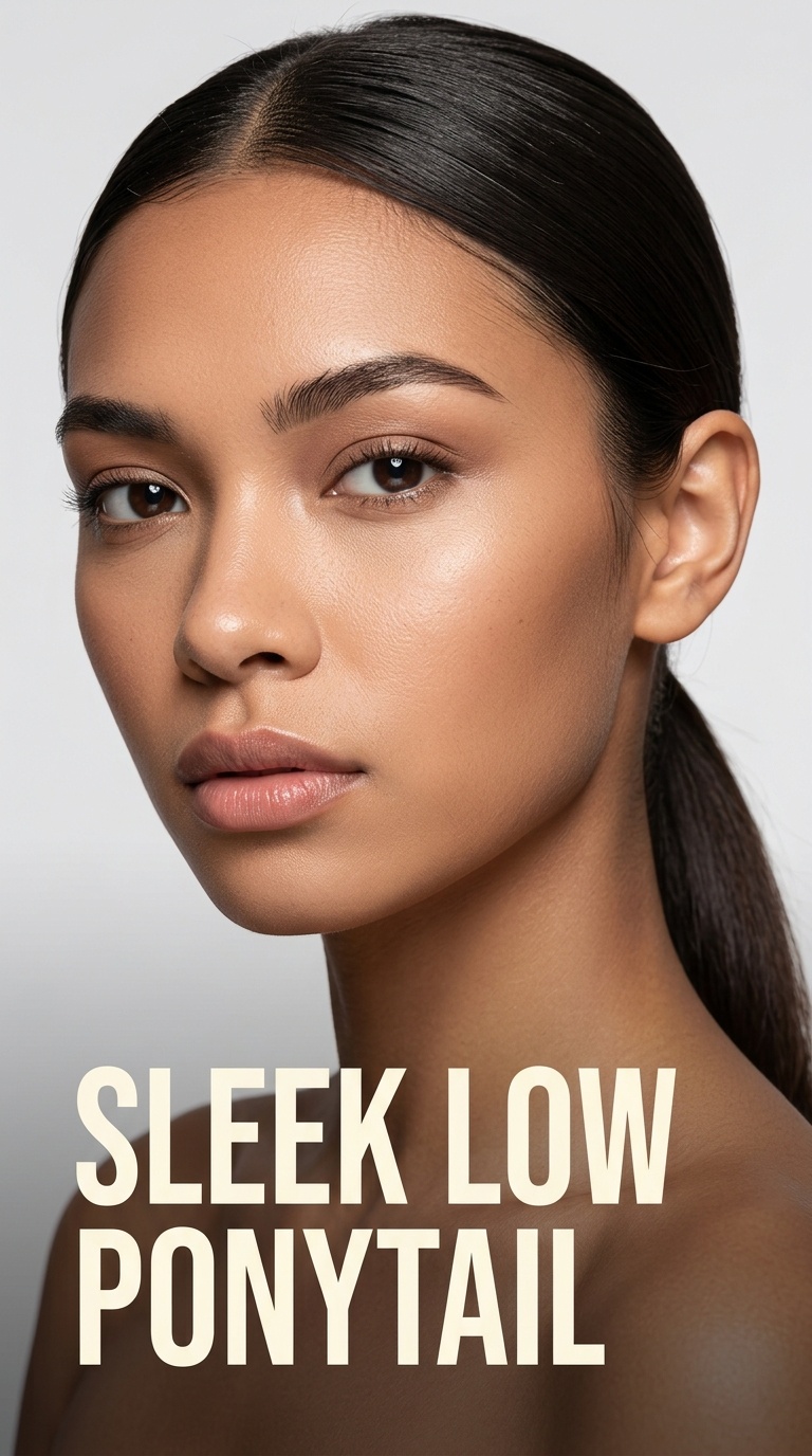Sleek Low Ponytail