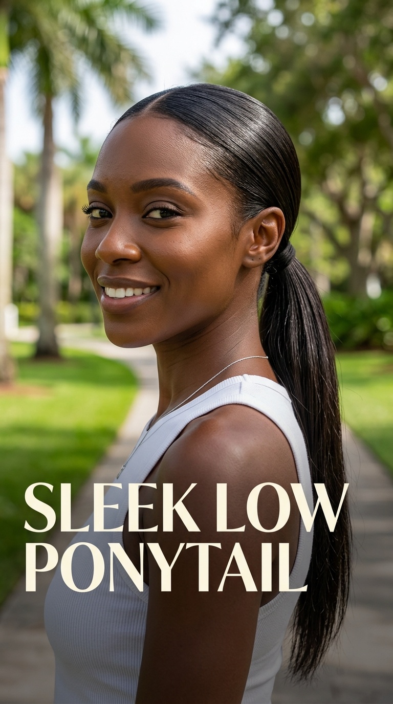 Sleek Low Ponytail