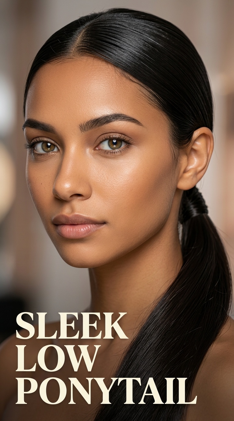 Sleek Low Ponytail