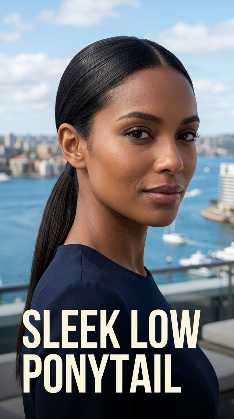 Sleek Low Ponytail