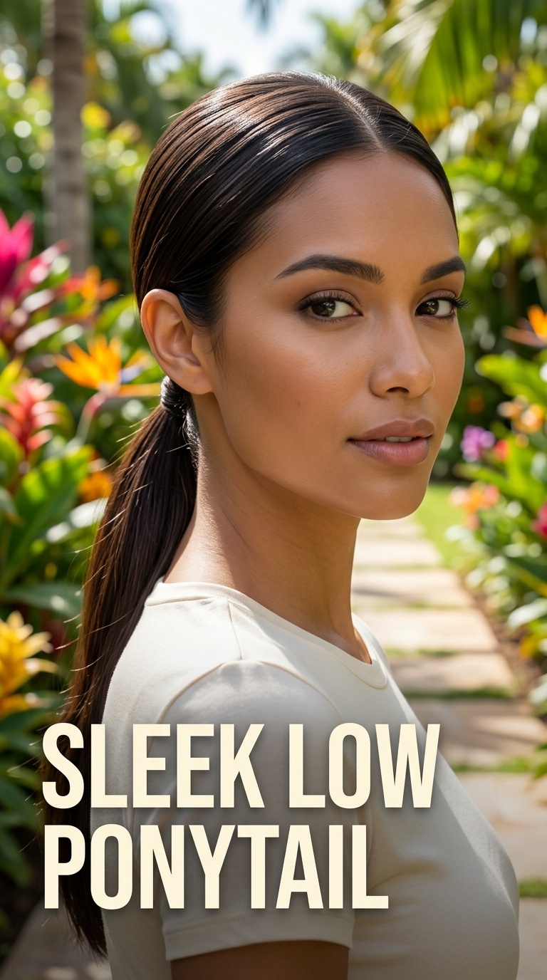 Sleek Low Ponytail