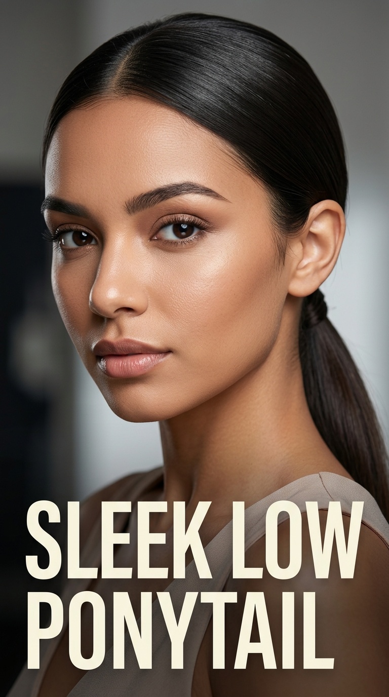 Sleek Low Ponytail