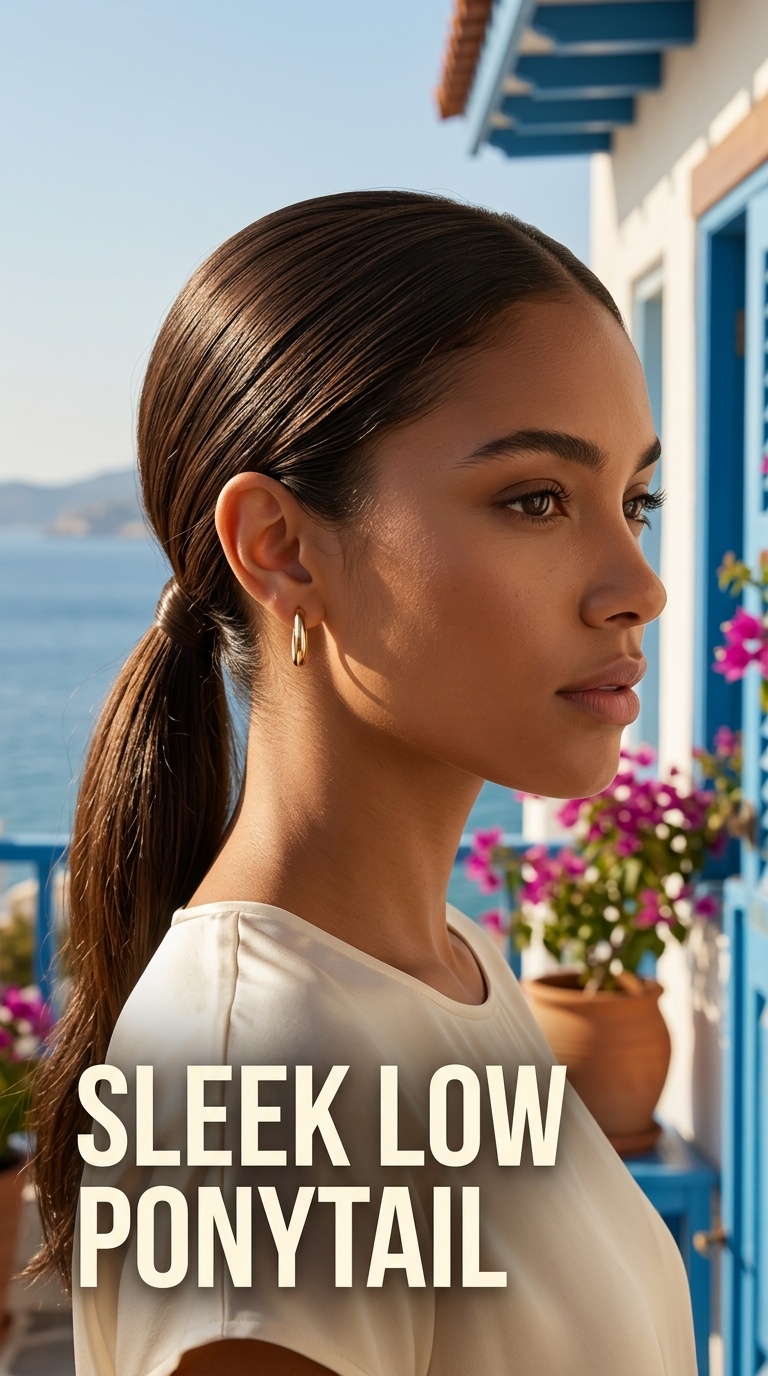 Sleek Low Ponytail