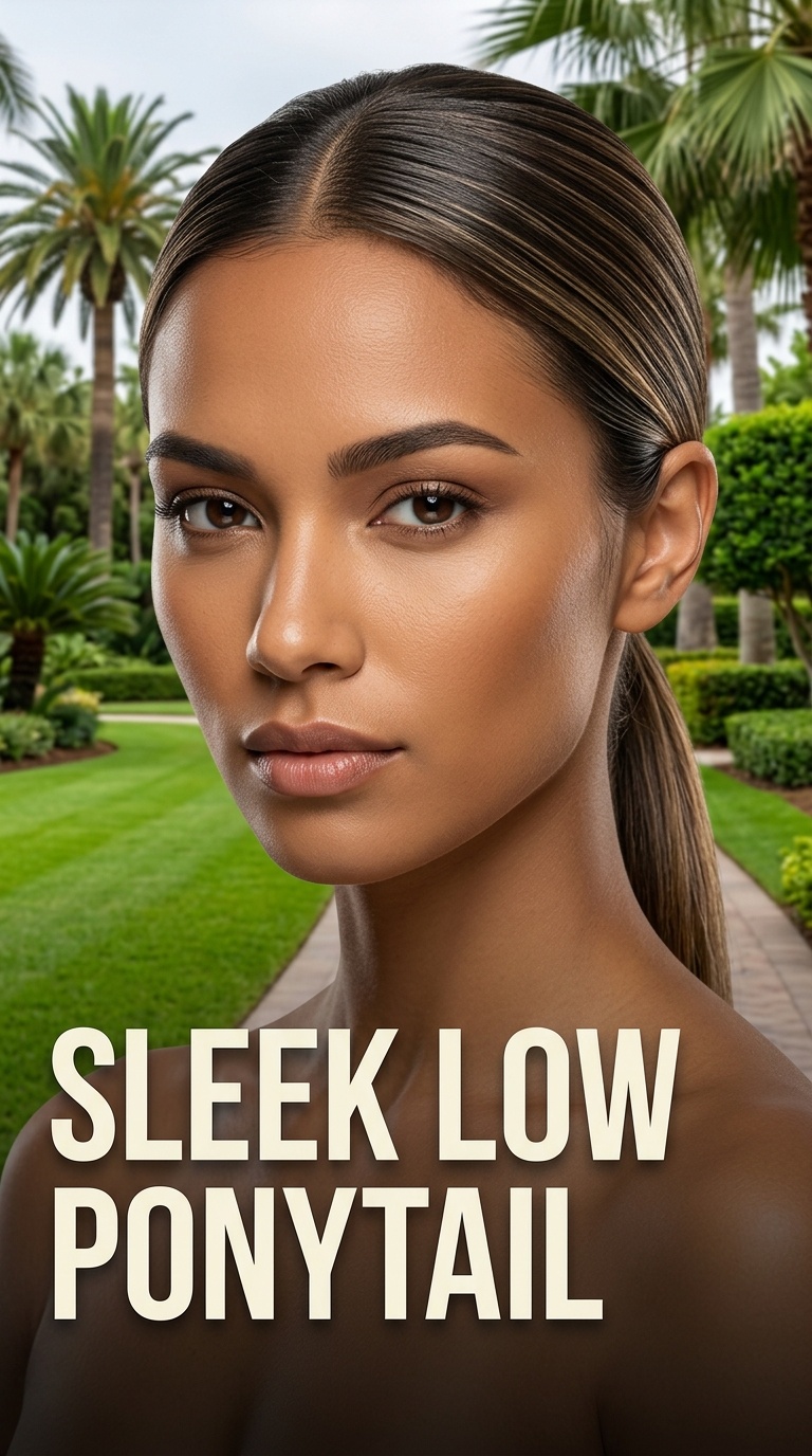 Sleek Low Ponytail
