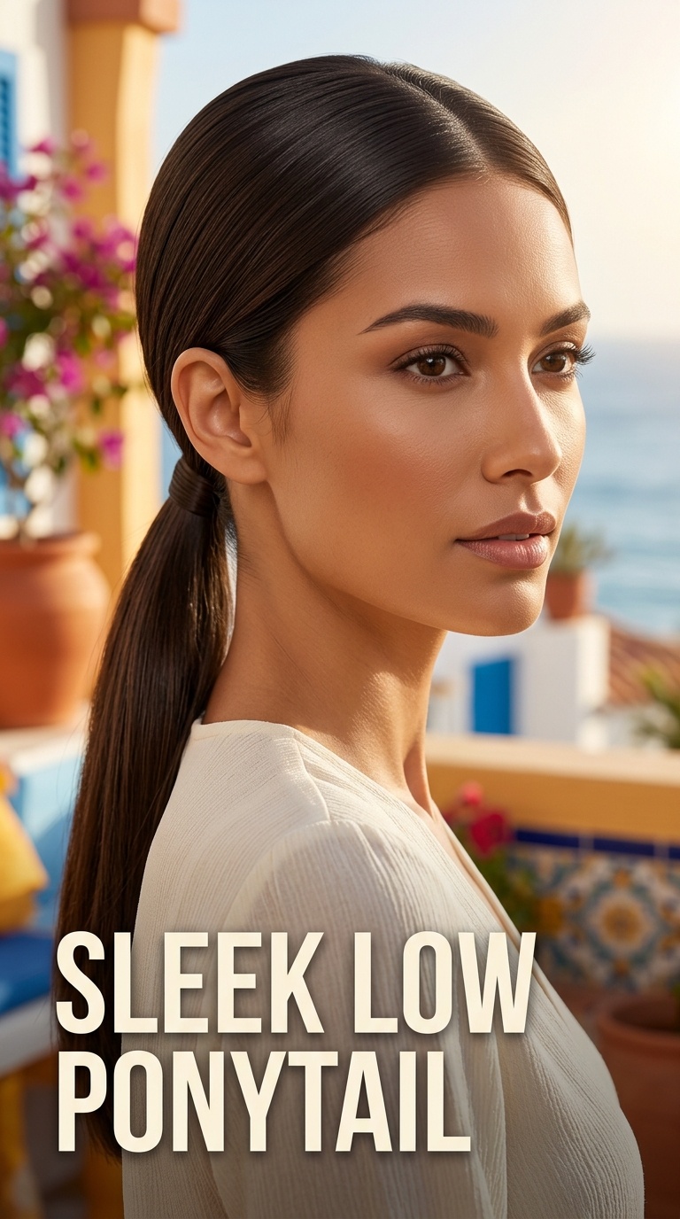 Sleek Low Ponytail