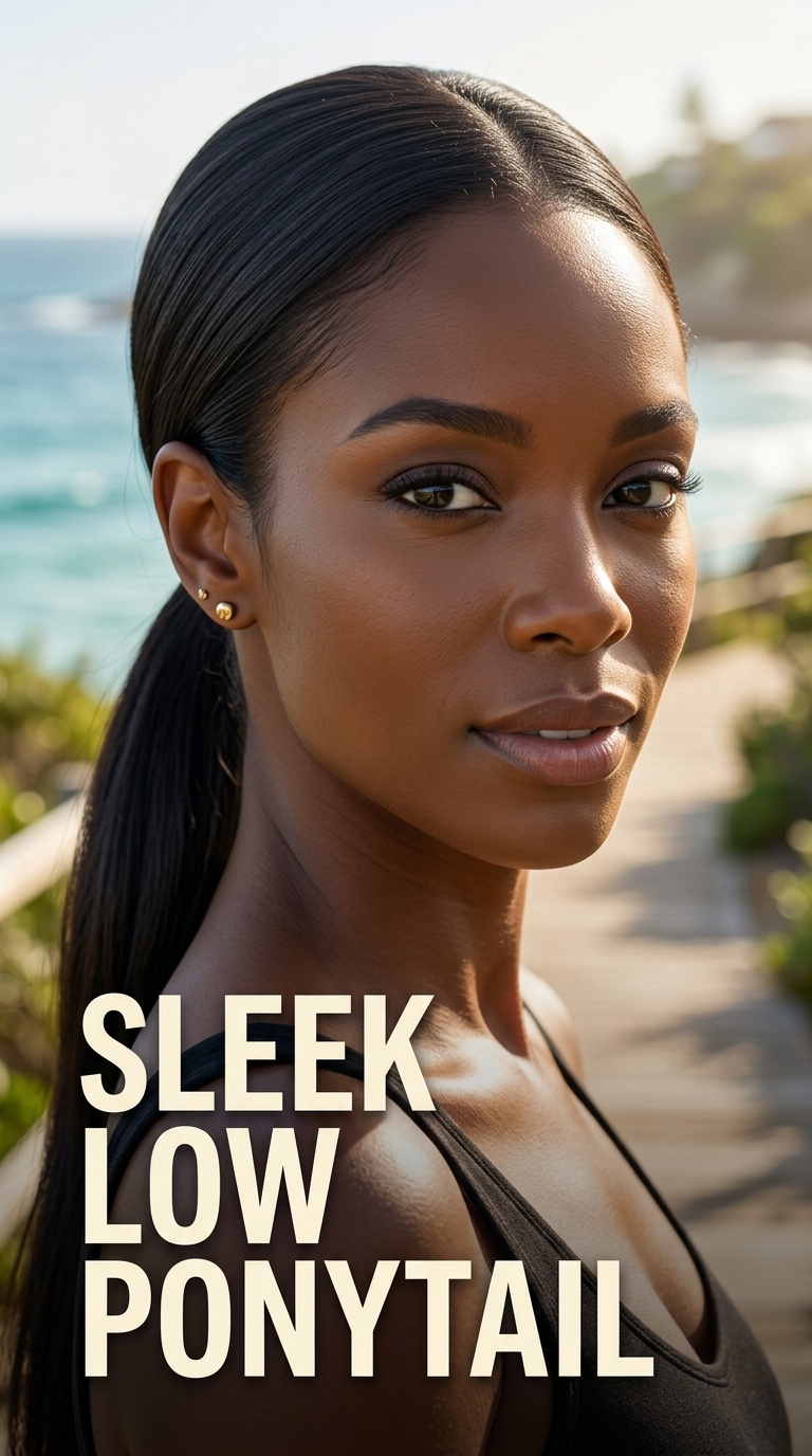 Sleek Low Ponytail