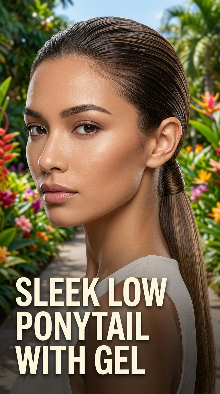 Sleek Low Ponytail with Gel