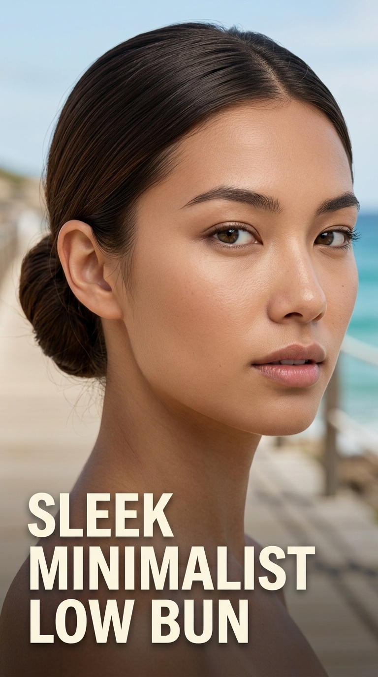 Sleek Minimalist Low Bun