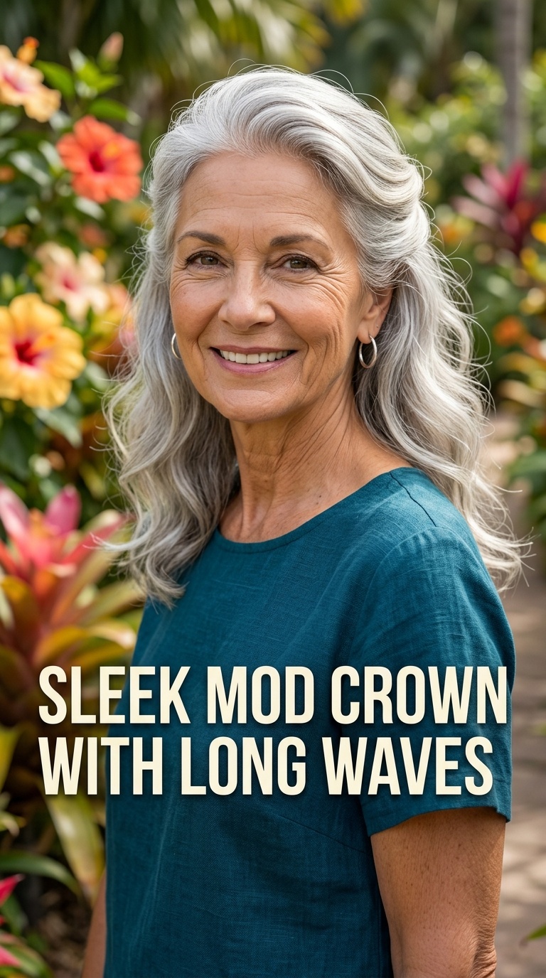 Sleek Mod Crown with Long Waves