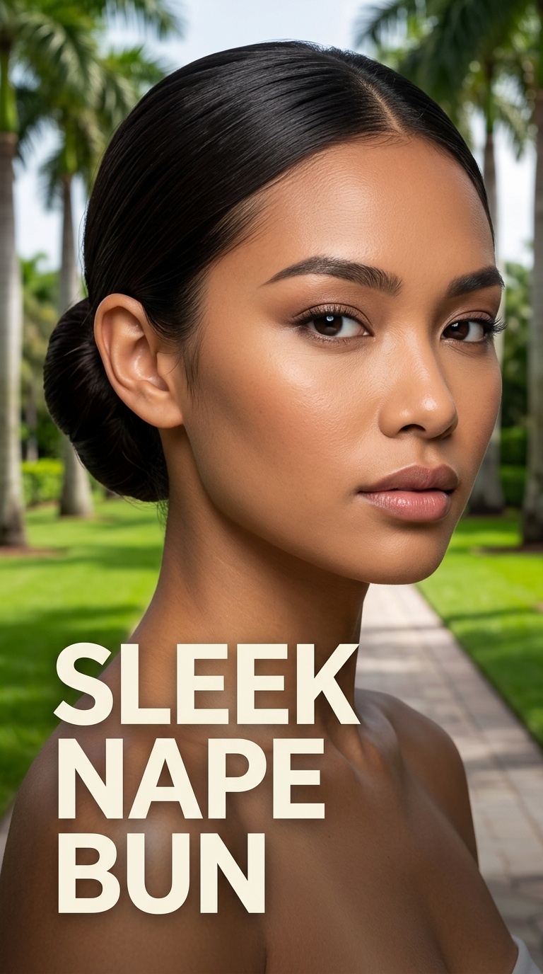 Sleek Nape Bun