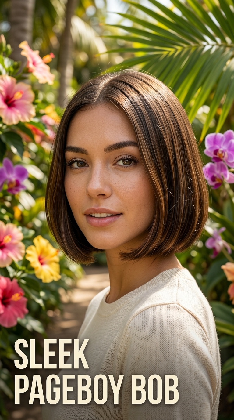 Sleek Pageboy Bob