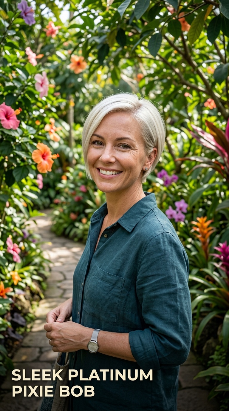 Sleek Platinum Pixie Bob