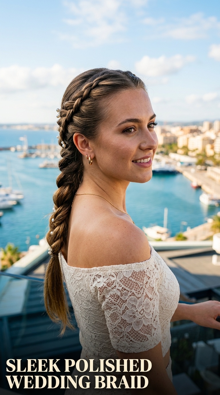Sleek Polished Wedding Braid