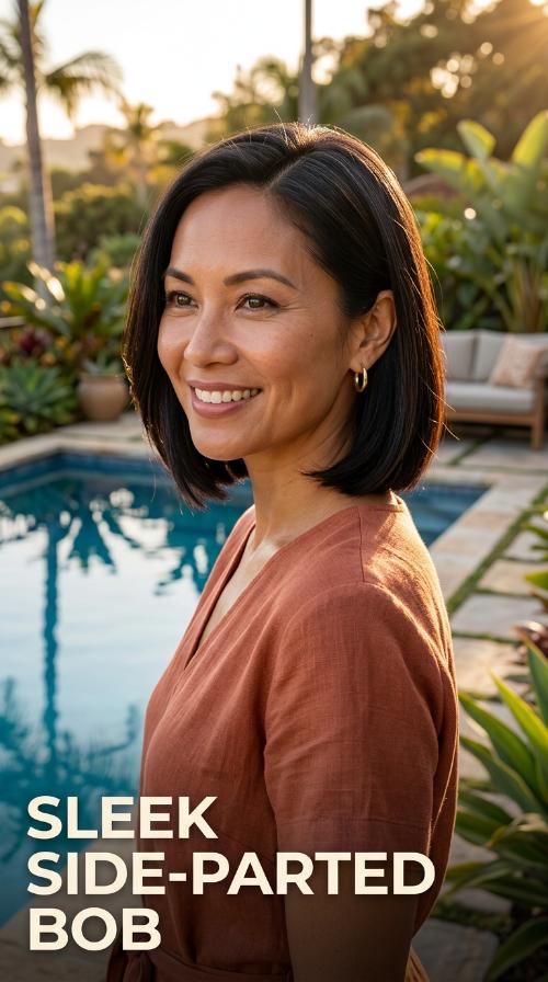Sleek Side-Parted Bob