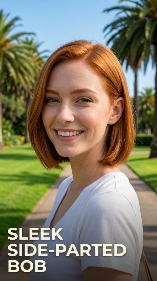 Sleek Side-Parted Bob