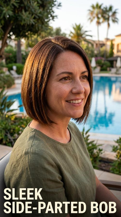 Sleek Side-Parted Bob