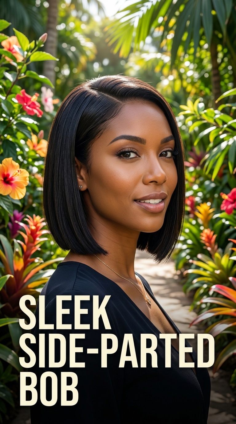 Sleek Side-Parted Bob