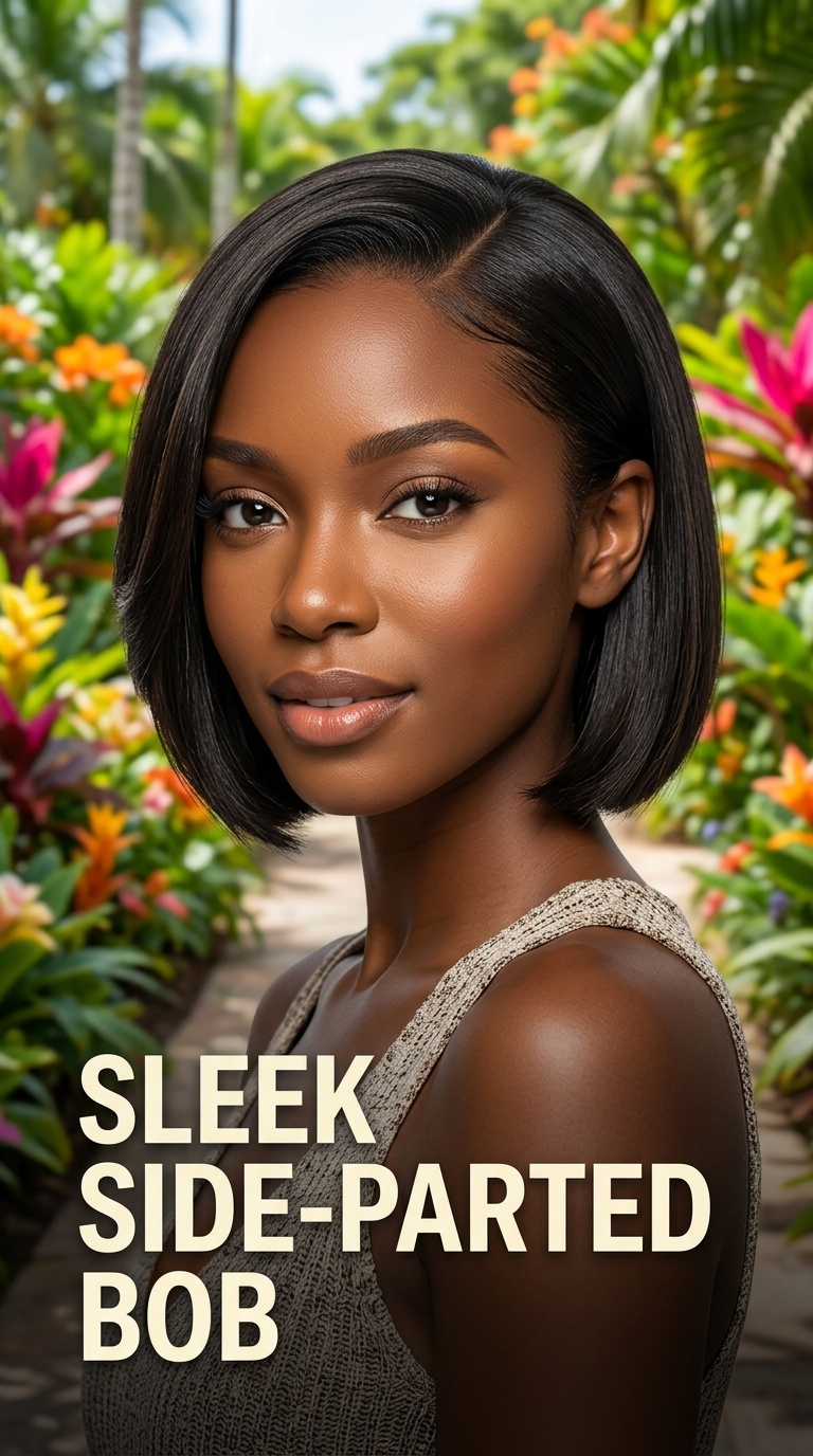 Sleek Side-Parted Bob