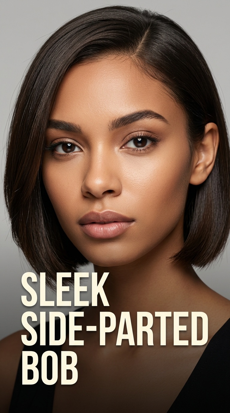 Sleek Side-Parted Bob