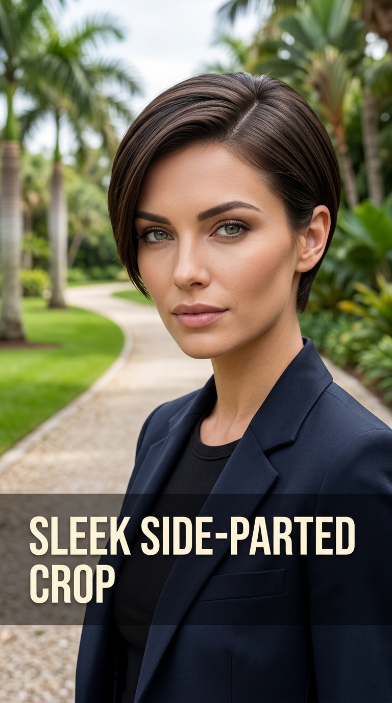 Sleek Side-Parted Crop