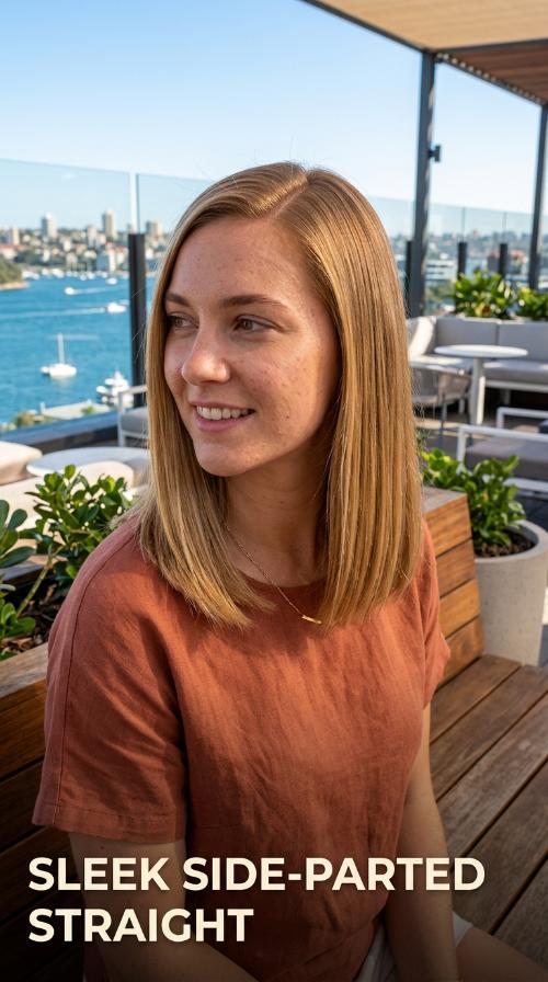 Sleek Side-Parted Straight